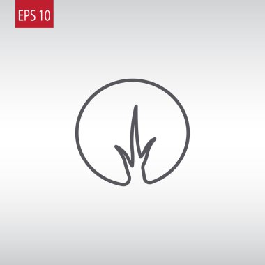 ağaç silueti simgesi