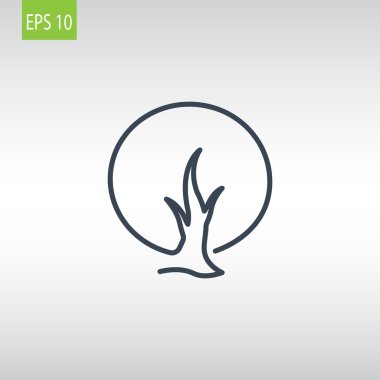 soyut ağaç simgesi