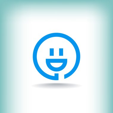 gülen ve fiş çizimi. 