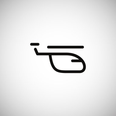 Helikopter uçak simgesi