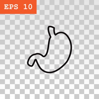 İnsan mide organı simgesi