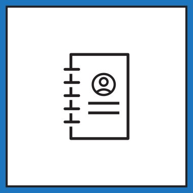 iletişim kitabı simgesi. 