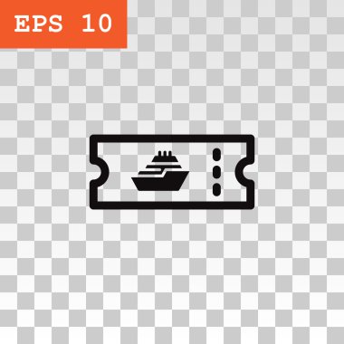 Cruise Gemi bilet simgesi