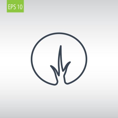 soyut ağaç simgesi