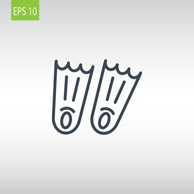 Yüzme, Dalış palet simgesi