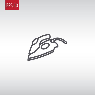 Buhar elektrik demir simgesi