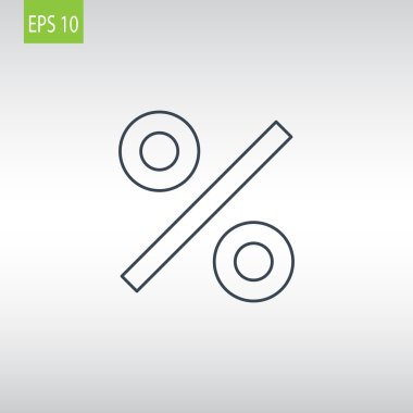 yüzde işareti simgesi