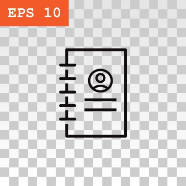 iletişim kitabı simgesi. 