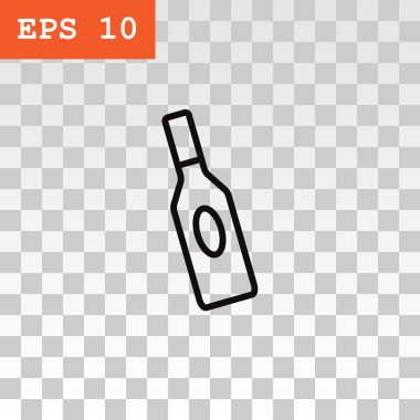 sıvı simge için cam şişe