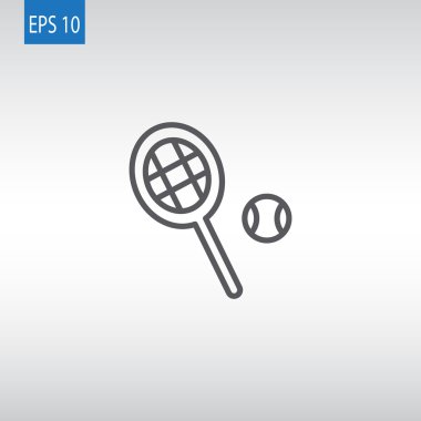 tenis raketi ve top simgesi