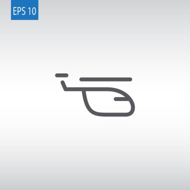 Helikopter uçak simgesi