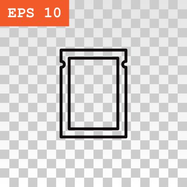 Polietilen paket simgesi