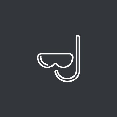 şnorkel ve maske simgesi