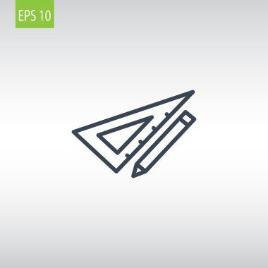 kalem ve cetvel simgesi 