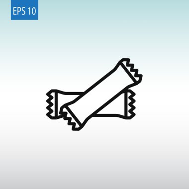 Polietilen paket simgesi