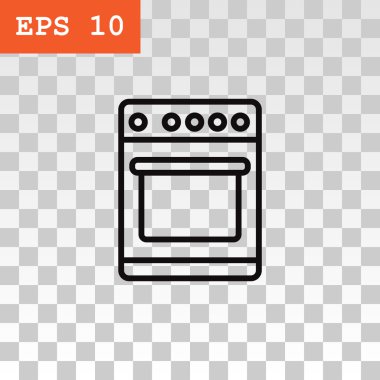 Mutfak sobası simgesi