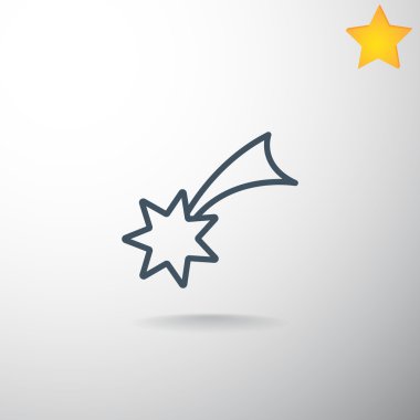 Noel yıldızı simge. 