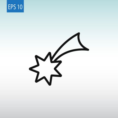 Noel yıldızı simge. 