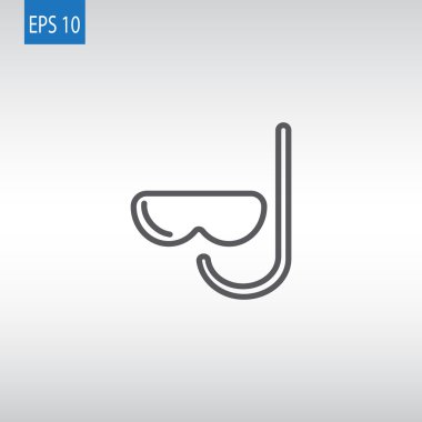 şnorkel ve maske simgesi