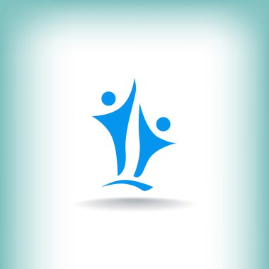 Kadar ulaşan iki insan siluetleri