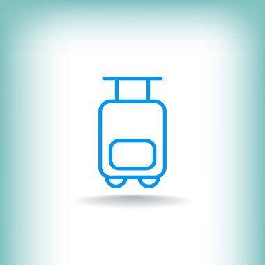 Turizm Seyahat çanta arabası simgesi