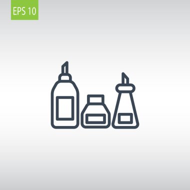 mutfak şişe set simgesi