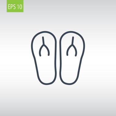 plaj terlikleri simgesi