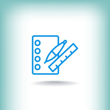 Not defteri simgesi eğitim araçları