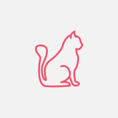 kedi hayvan siluet simge