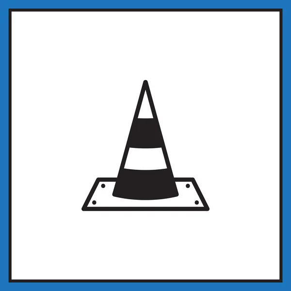 Verkehrskegelsymbol — Stockvektor