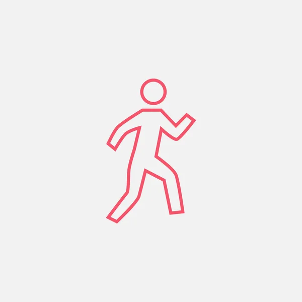 Walk man Icon — Stock Vector