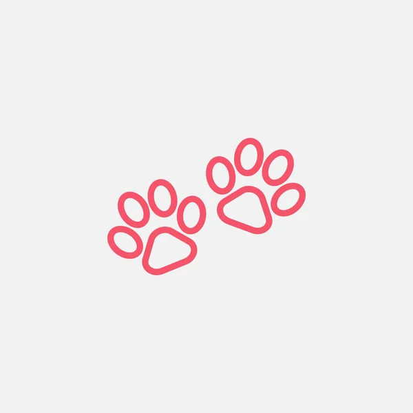 Animal pata icono — Vector de stock