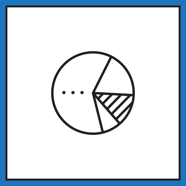 Kuchendiagramm-Symbol — Stockvektor