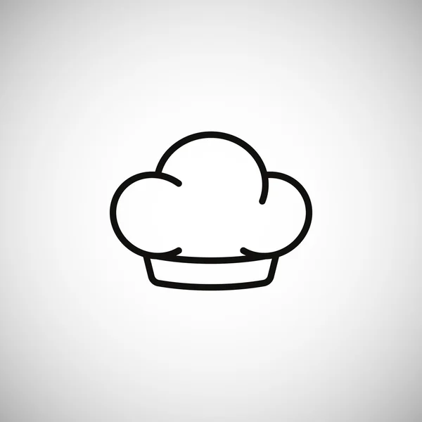 Icono del sombrero del chef — Archivo Imágenes Vectoriales