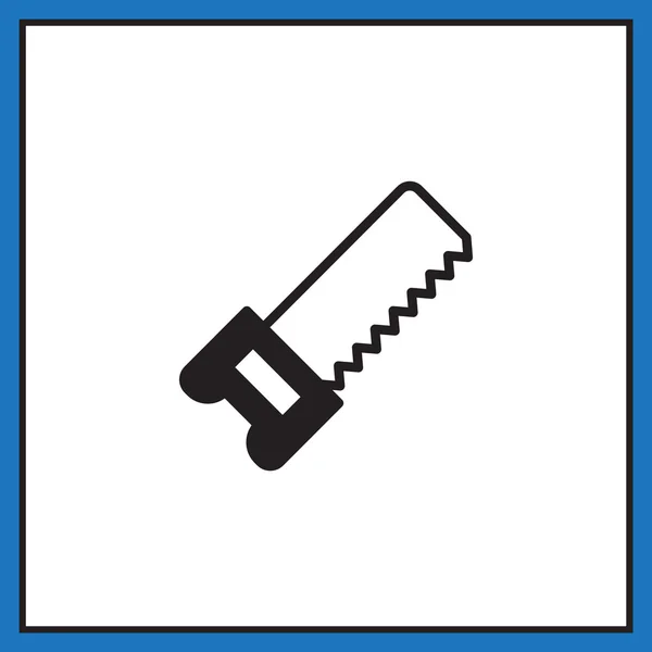 Beugelzaag gereedschappictogram — Stockvector