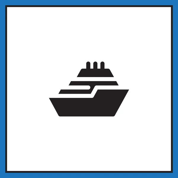 Cruise schip pictogram — Stockvector