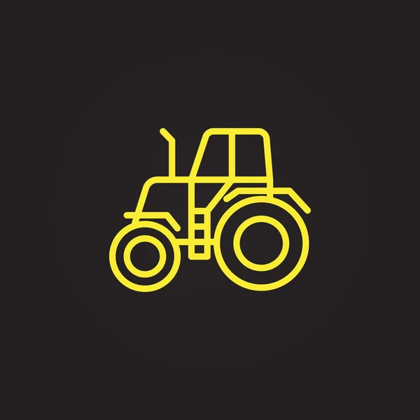Farm tractor icon — Stock Vector