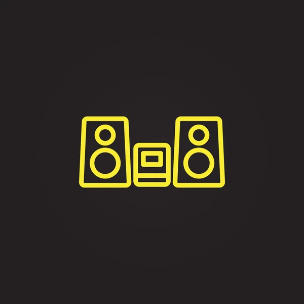 Audio system icon — Stock Vector