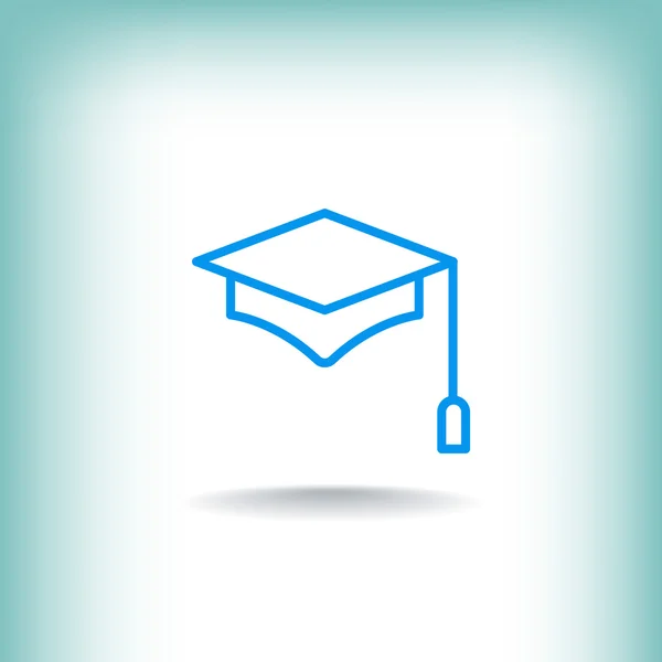 Student Hut Web-Ikone — Stockvektor