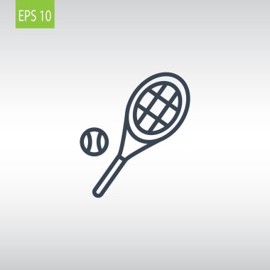 Tenis raketi topu simgesiyle