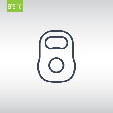 Spor ağırlık kettlebell simgesi