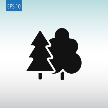  Orman siluetleri simgesi