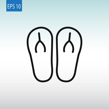 plaj terlikleri simgesi