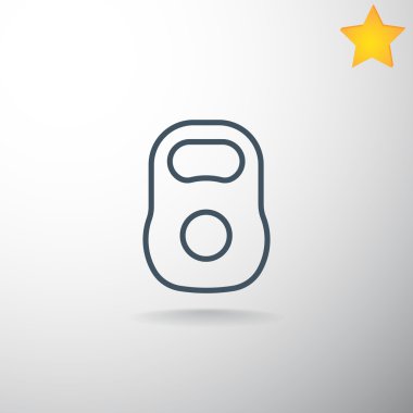 Spor ağırlık kettlebell simgesi