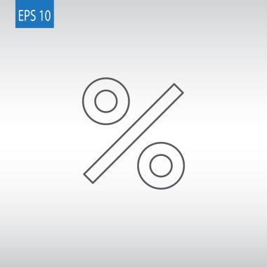 yüzde işareti simgesi