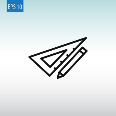 kalem ve cetvel simgesi 