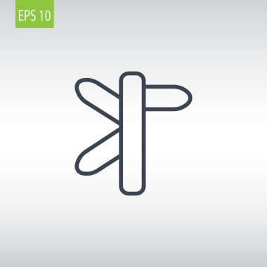 yol işareti, tabelasını simgesi