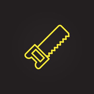 demir testeresi aracı simgesini