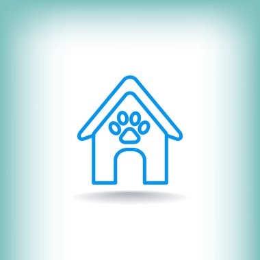 köpek kulübesi, ev simgesini