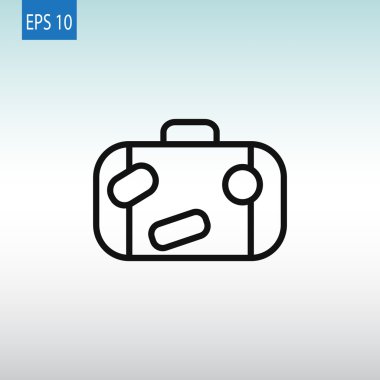 Turizm Seyahat bavul simgesi